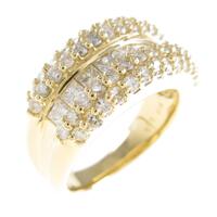 K18YG ダイヤモンドリング