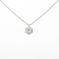 【リメイク】プラチナダイヤモンドネックレス 1．091ct・H・I1・GOOD