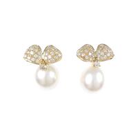 K18YG シロチョウパールピアス