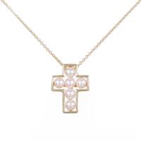 ミキモト クロス アコヤパールネックレス