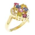 K18YG カラーストーンリング