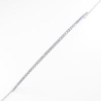 K18WG／PT ダイヤモンドブレスレット