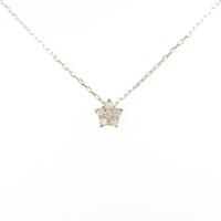 【リメイク】K18YG フラワー ダイヤモンドネックレス