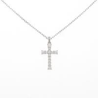 ミキモト クロス ダイヤモンドネックレス