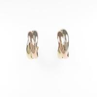 750スリーカラー／K18YG ピアス