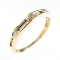 K18YG／PT ダイヤモンドリング