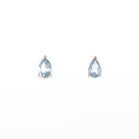 K18YG アクアマリンピアス