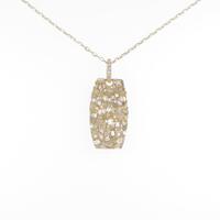 K18WG ダイヤモンドネックレス