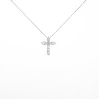 PT クロス ダイヤモンドネックレス
