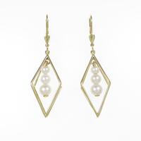 750YG アコヤパールピアス