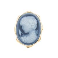 K18YG メノウカメオブローチ