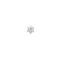 【リメイク】プラチナダイヤモンドピアス 片耳 0．377ct・G・I1・FAIR