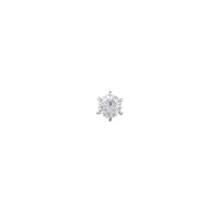 【リメイク】プラチナダイヤモンドピアス 片耳 0．377ct・G・I1・FAIR