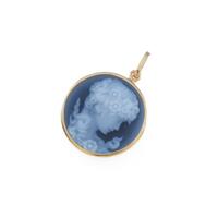 K18YG メノウカメオ ペンダント