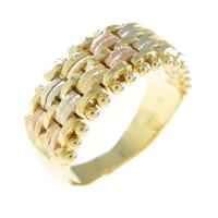 18Kスリーカラー リング