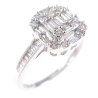 K18WG ダイヤモンドリング