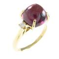 K18YG ガーネットリング