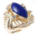 K18YG ラピスラズリリング