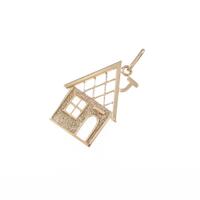 K18YG ハウス ペンダント