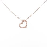 4゜C ハート ダイヤモンドネックレス