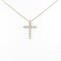 【リメイク】K18YG クロス ダイヤモンドネックレス