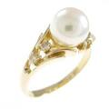14KYG アコヤパールリング