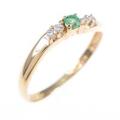 K18YG エメラルドリング