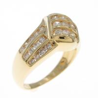 K18YG ダイヤモンドリング