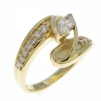 K18YG ダイヤモンドリング