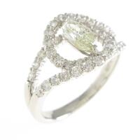 プラチナダイヤモンドリング 0．456ct・VLY・SI2・マーキスカット