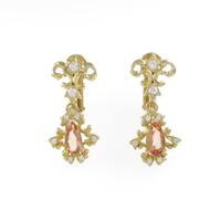 K18YG インペリアルトパーズピアス