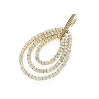 K18YG ダイヤモンドペンダント