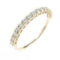 【リメイク】K18YG ハーフエタニティ ダイヤモンドリング