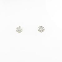 K18YG ソリティア ダイヤモンドピアス