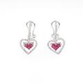 750WG ハート ルビーピアス