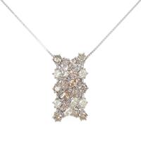 K18WG ダイヤモンドネックレス