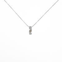 K18WG ダイヤモンドネックレス