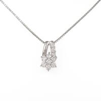 PT フラワー ダイヤモンドネックレス