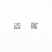 プラチナダイヤモンドピアス 0．273ct・0．299ct・F・VS1?2・GOOD