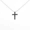 K10WG クロス ダイヤモンドネックレス