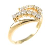 K18YG ダイヤモンドリング