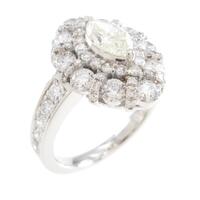 プラチナダイヤモンドリング 0．502ct・VLY・VS2・マーキスカット