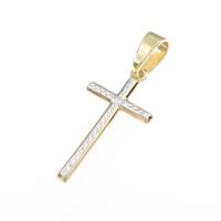 【新品】K18YG／K18WG クロス ペンダント