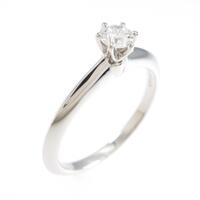 ティファニー クラシックソリティア リング 0．20ct