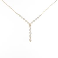 K18YG ダイヤモンドネックレス