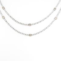 K18WG ダイヤモンドネックレス