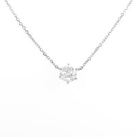 プラチナダイヤモンドネックレス 0．501ct・F・SI2・GOOD