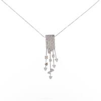 K18WG ダイヤモンドネックレス