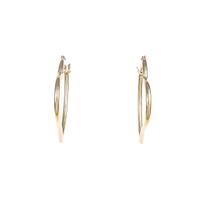 K18YG ハート フープピアス