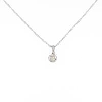 K14WG ダイヤモンドネックレス